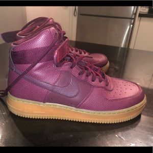 Nike AF 1- limited edition burgundy leather